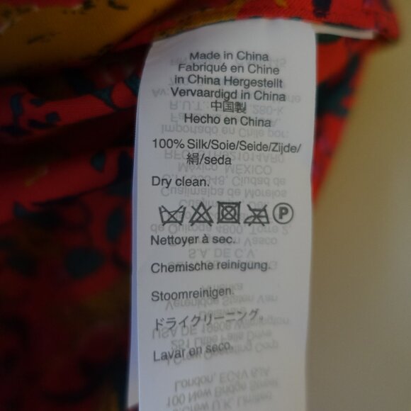 J. Crew #AE627 Collection Silk Twill Button Up Jungle Cat Print Shirt 0 2 XS - Picture 16 of 16